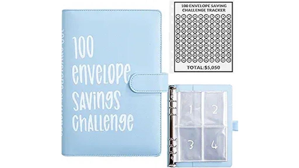 100 envelope savings binder
