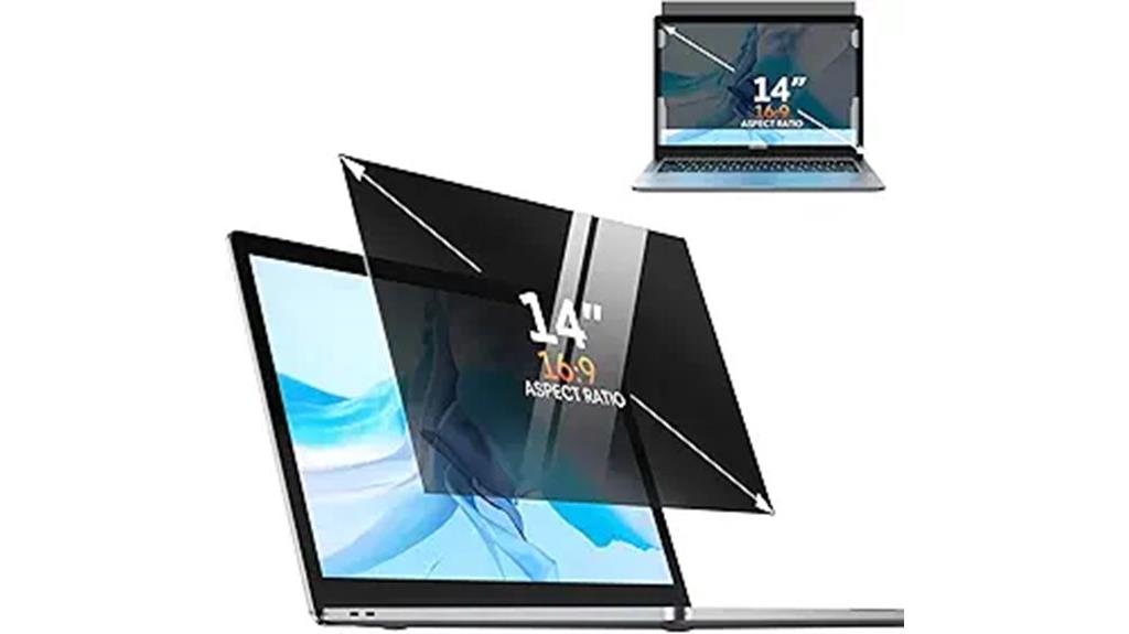 14 inch privacy laptop screen
