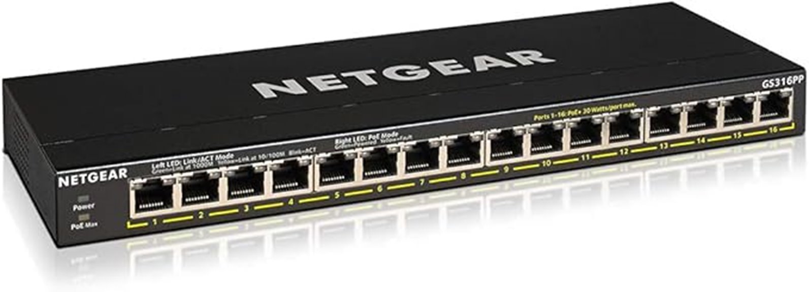 16 port poe switch