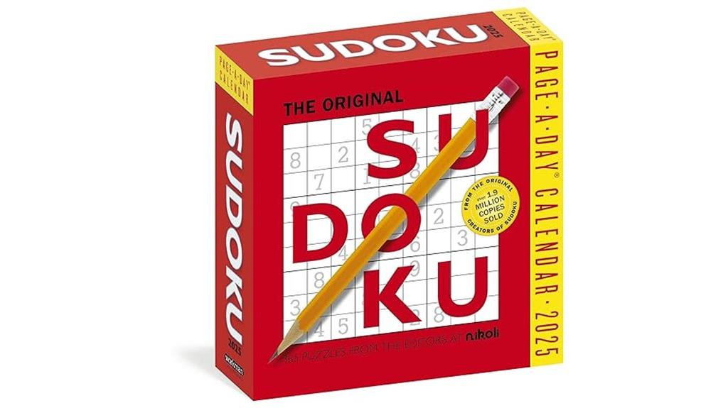 2025 sudoku calendar puzzles