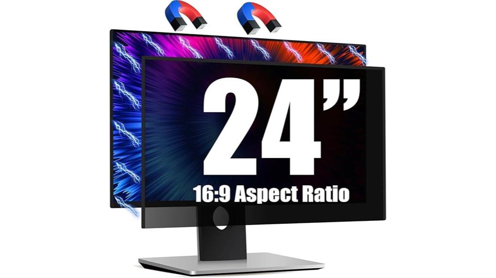 24 inch magnetic privacy filter