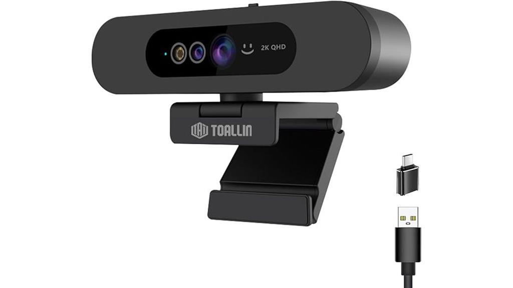 2k qhd webcam with face login