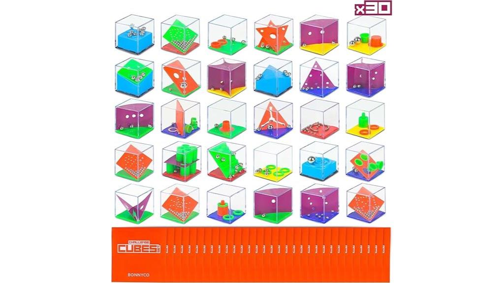 30 pack brain teaser cubes