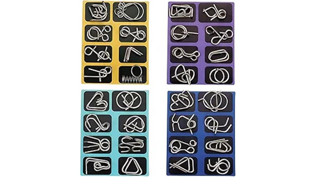 32 metal brain teasers