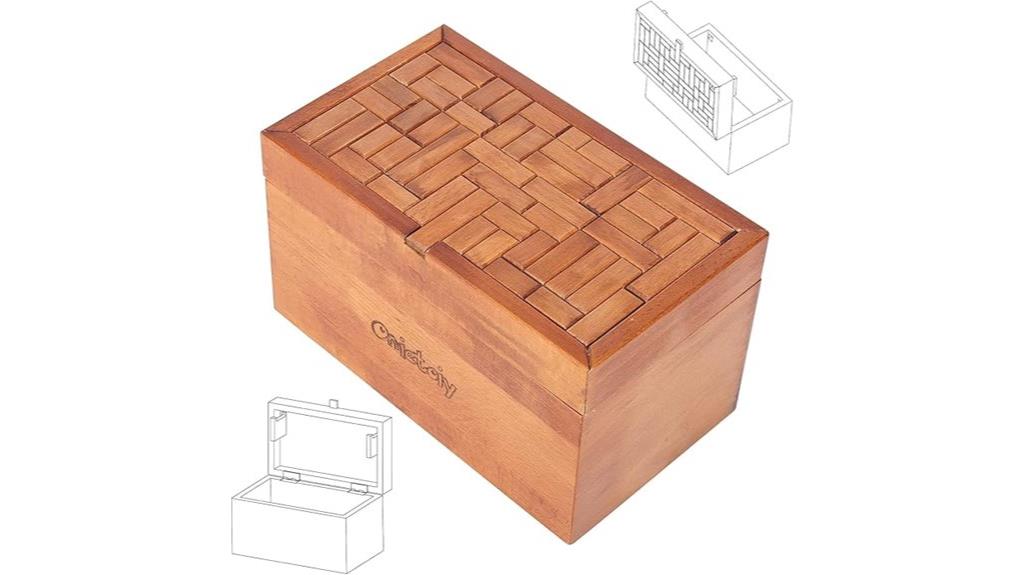 32 step wooden puzzle box