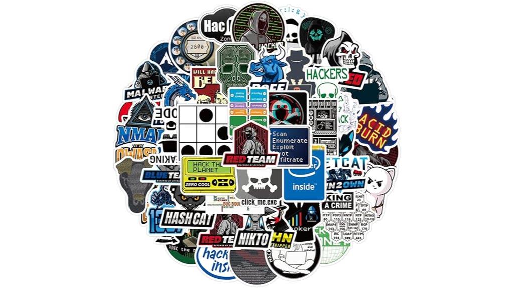 50 coding sticker set