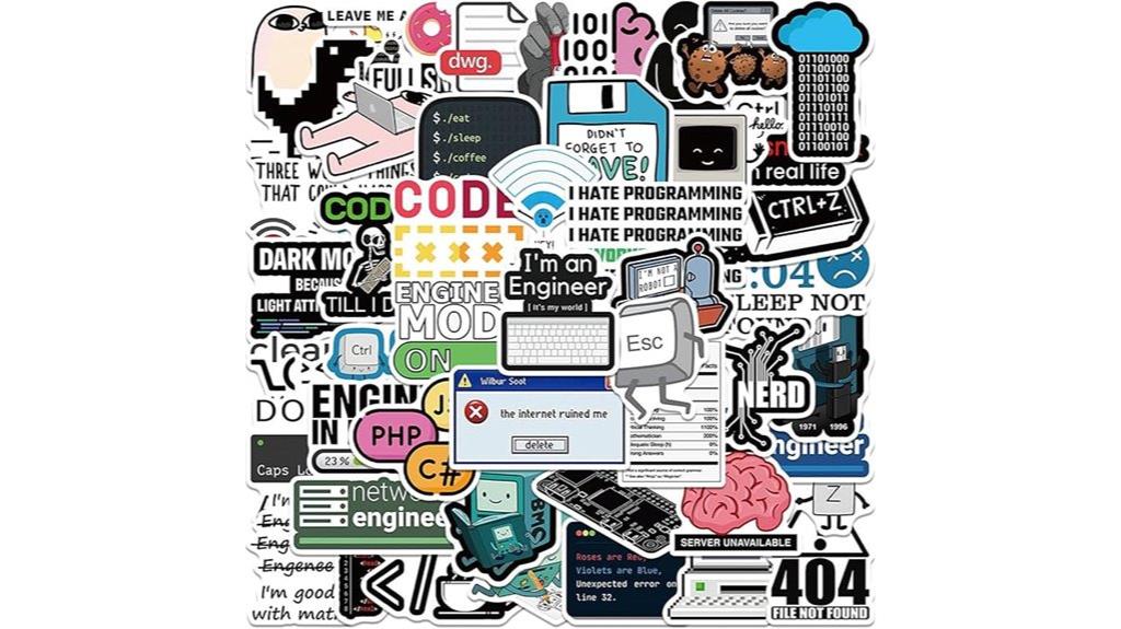 50 pack developer stickers