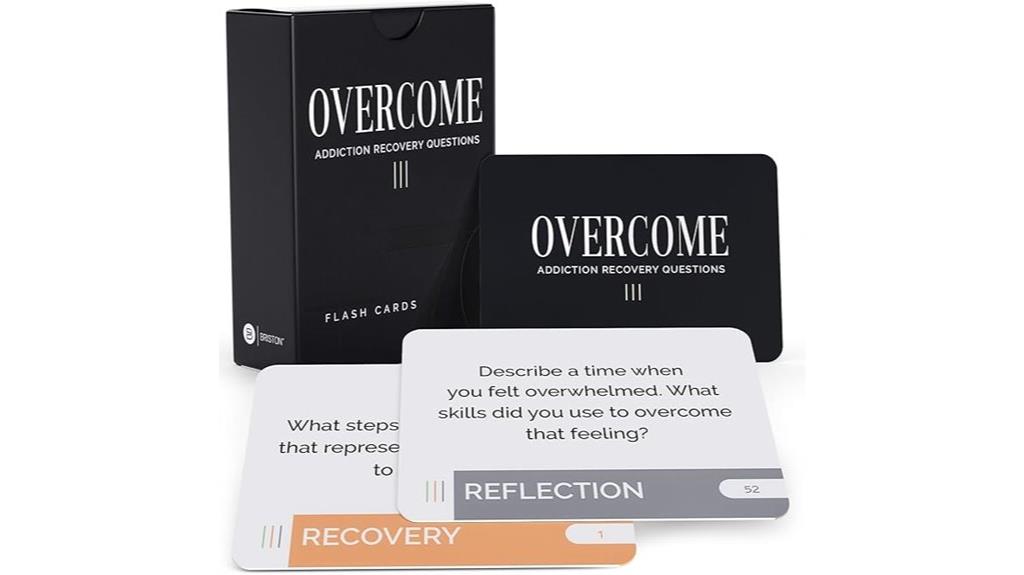 addiction recovery question card