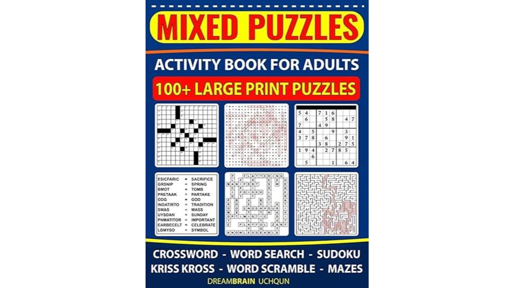 adult puzzle activity book
