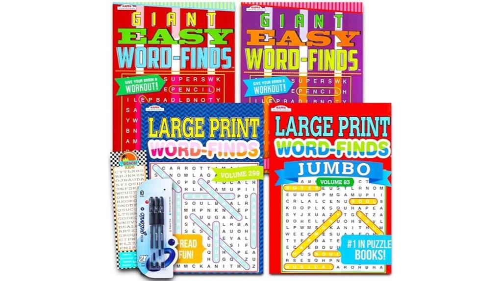 adult senior word search books