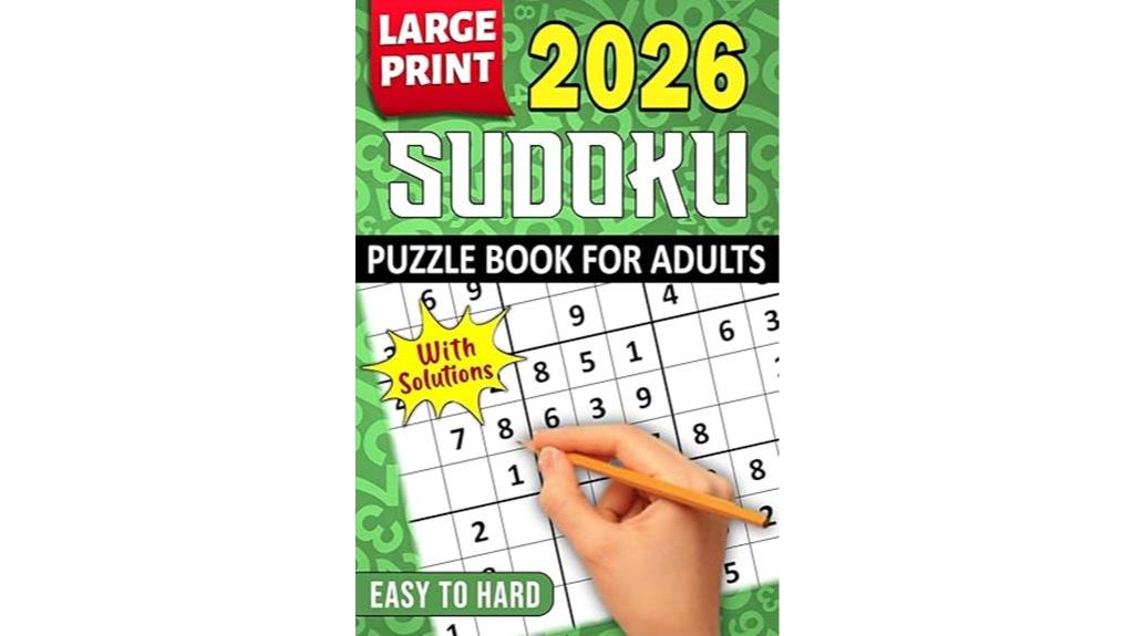 adult sudoku puzzle book