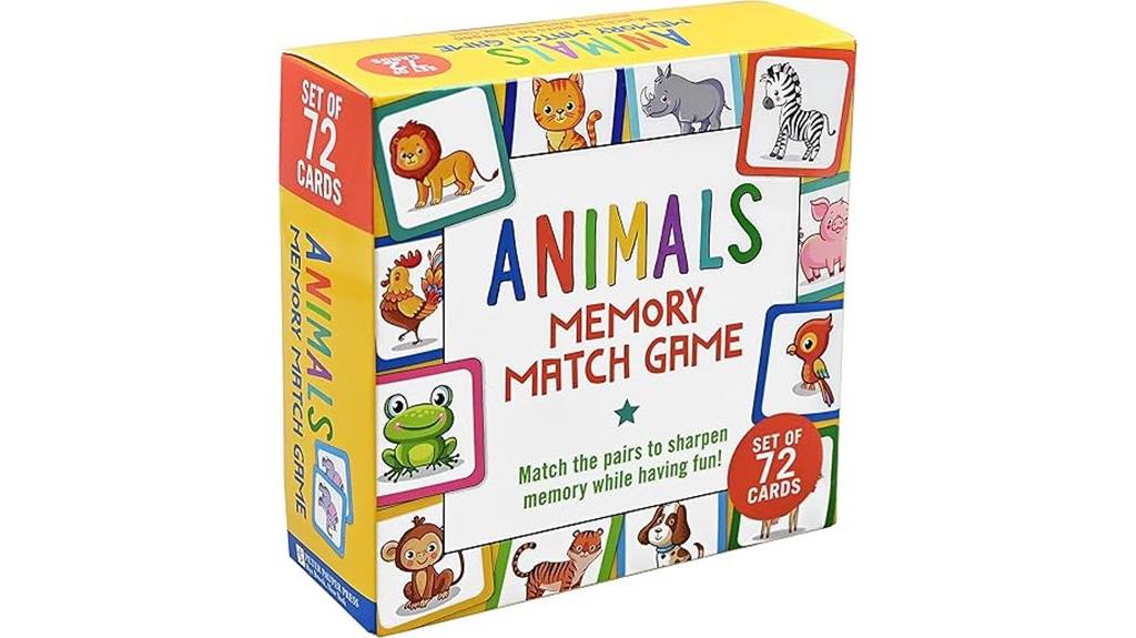 animal matching card game