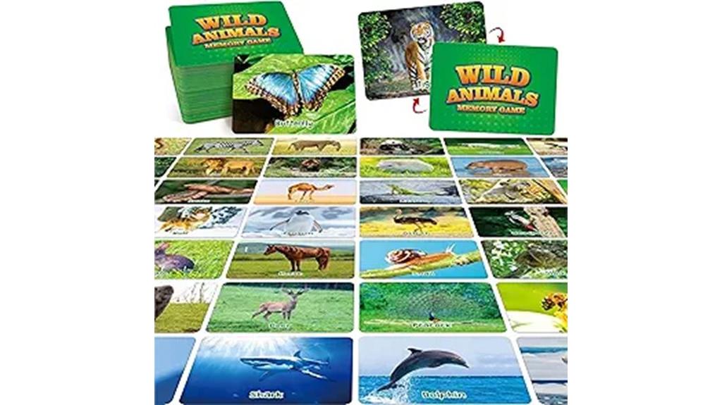 animal matching educational game