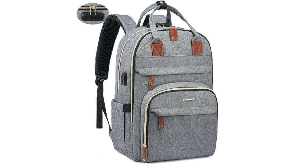 anti theft travel laptop backpack