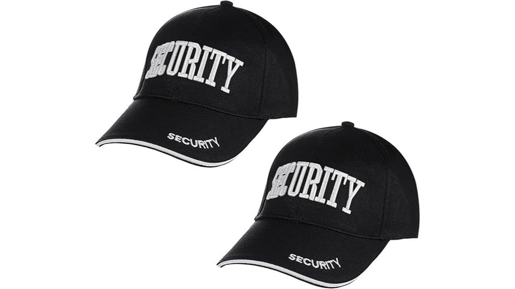 black security hats pair