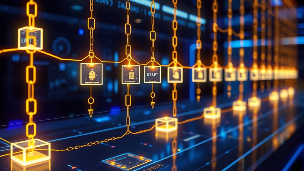 blockchain creates immutable records