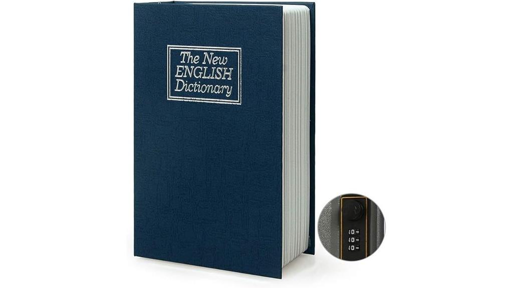 blue dictionary book safe