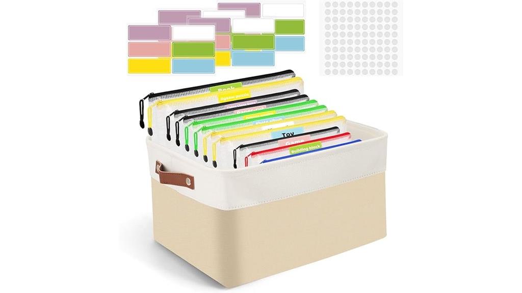 board game storage with stickers