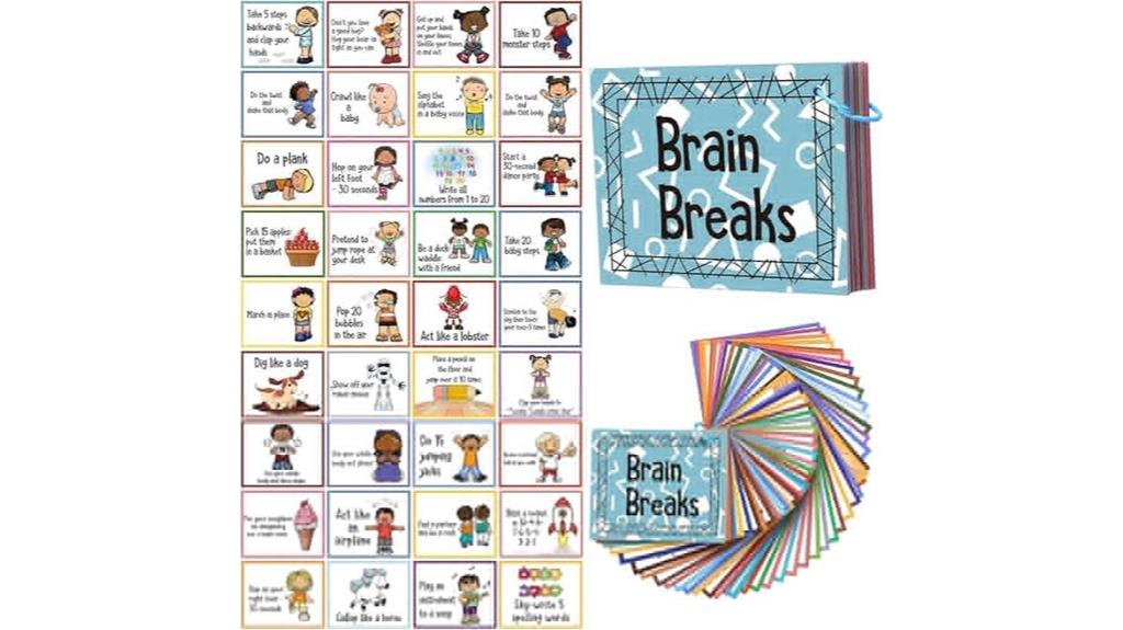 brain break classroom flashcards