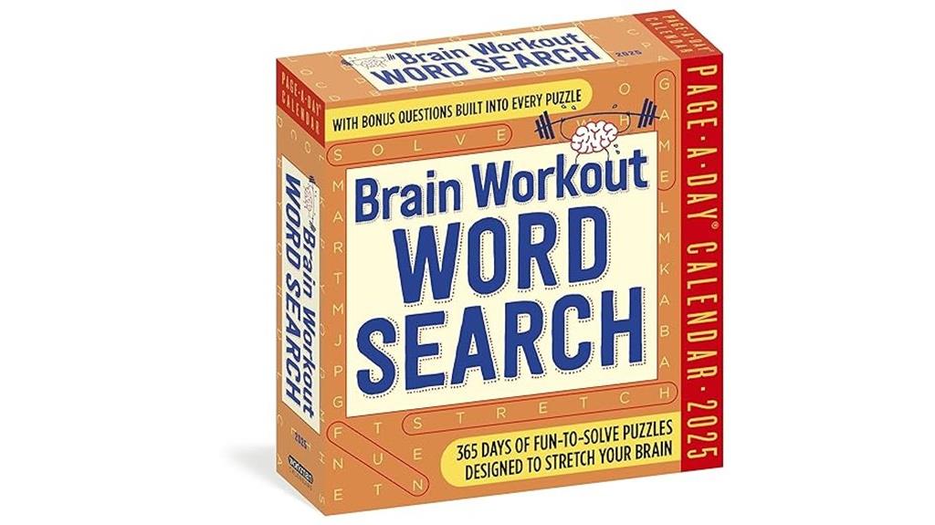 brain exercise calendar 2025