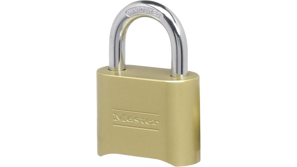 brass combination padlock