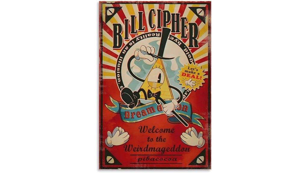cartoon room aesthetic poster