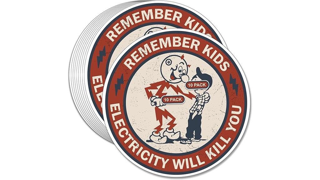 child safety electric decals