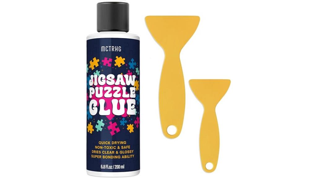 clear non toxic puzzle glue