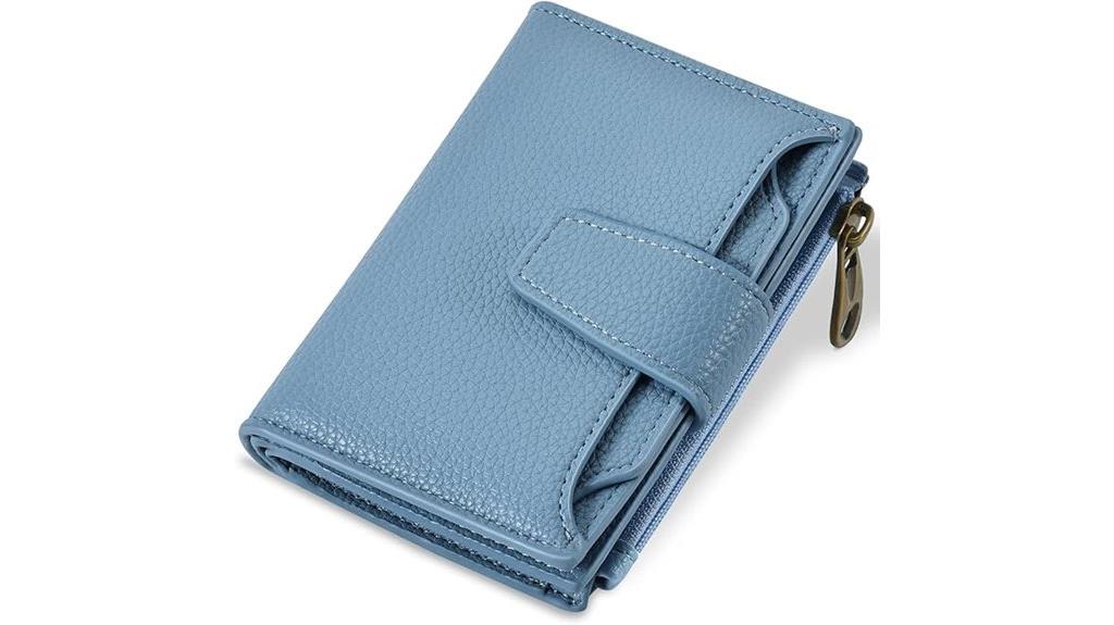compact leather rfid wallet