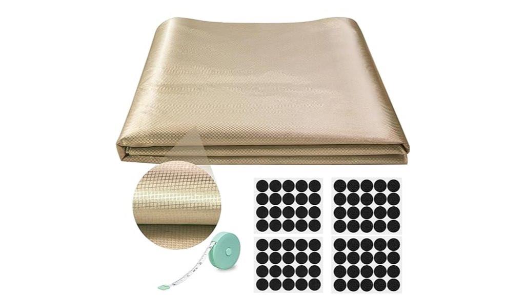 conductive fabric material dimensions