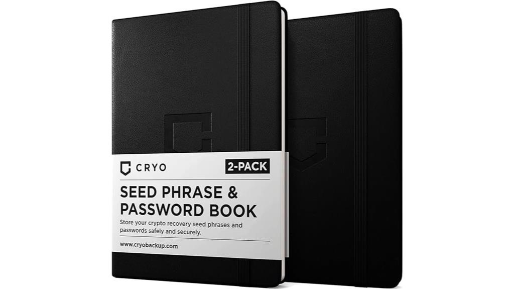 crypto seed storage notebook
