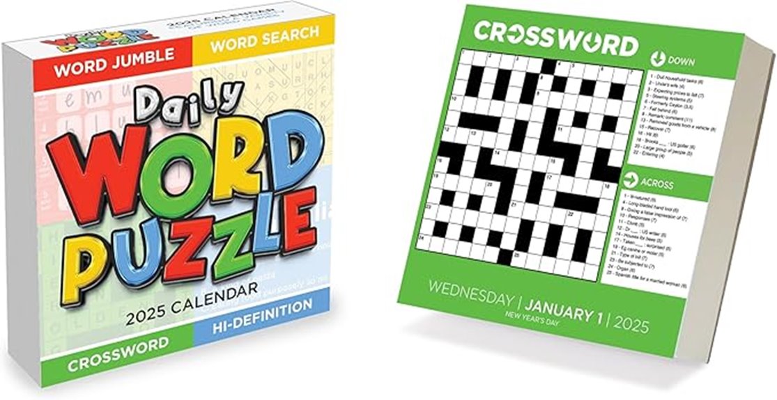 daily puzzle desktop calendar