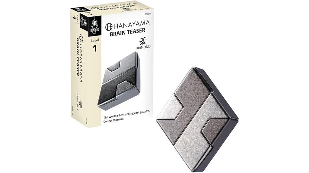 diamond shaped metal puzzle