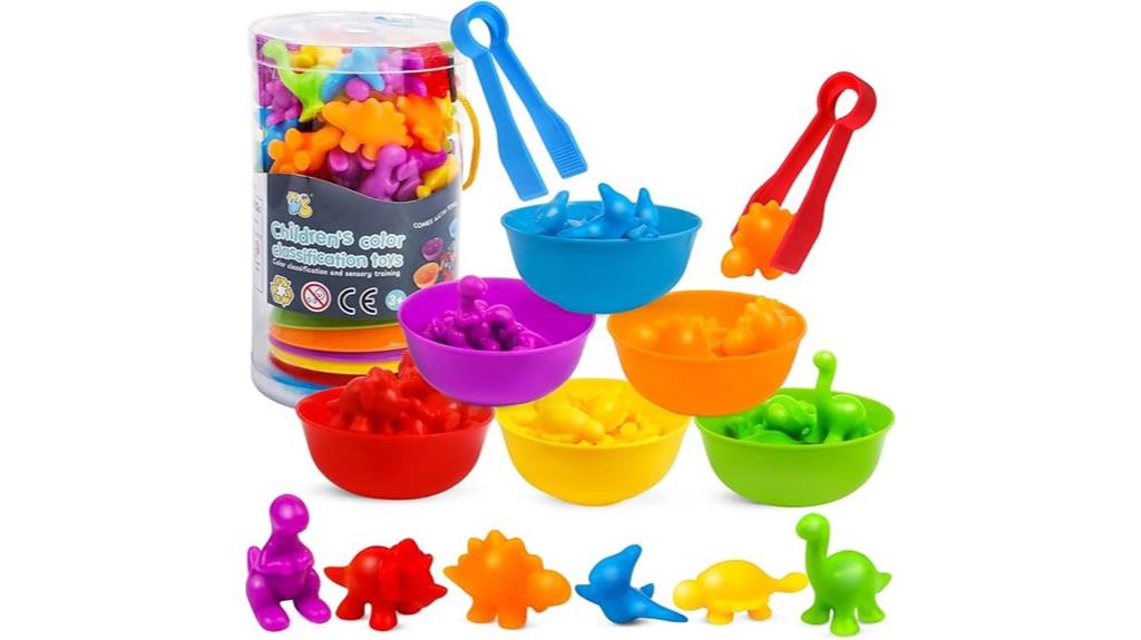 dinosaur sorting educational toy
