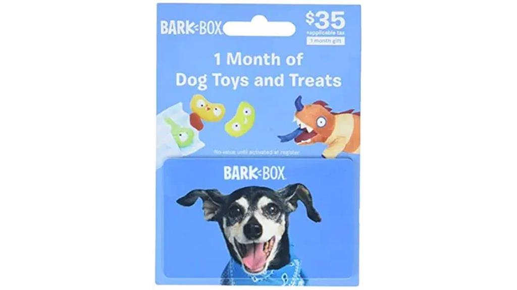 dog themed gift card