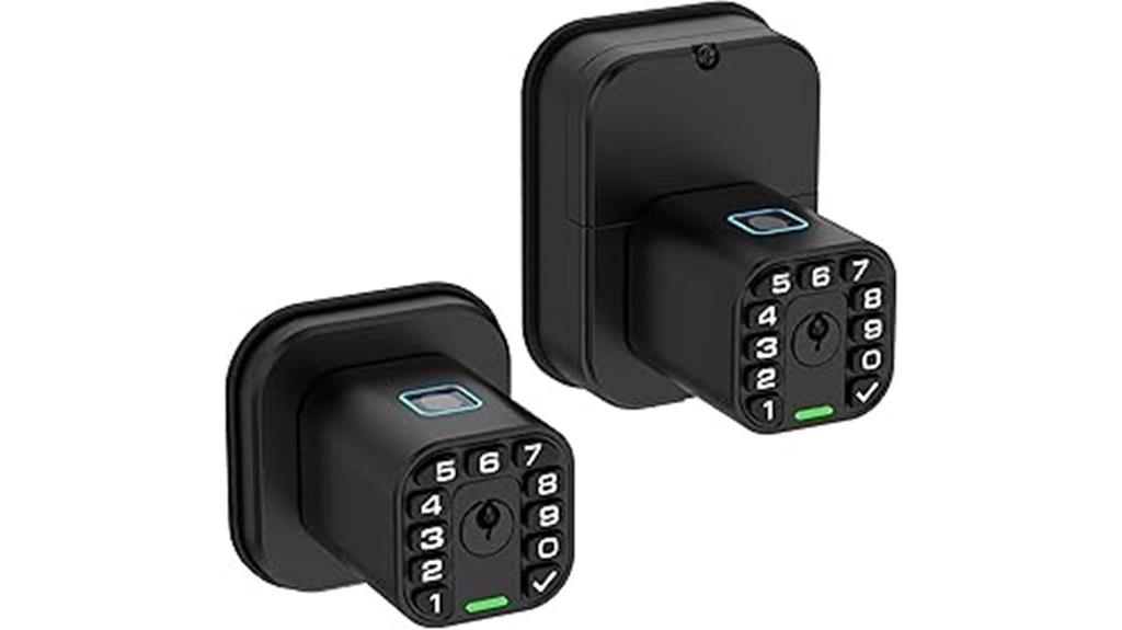 double sided fingerprint lock