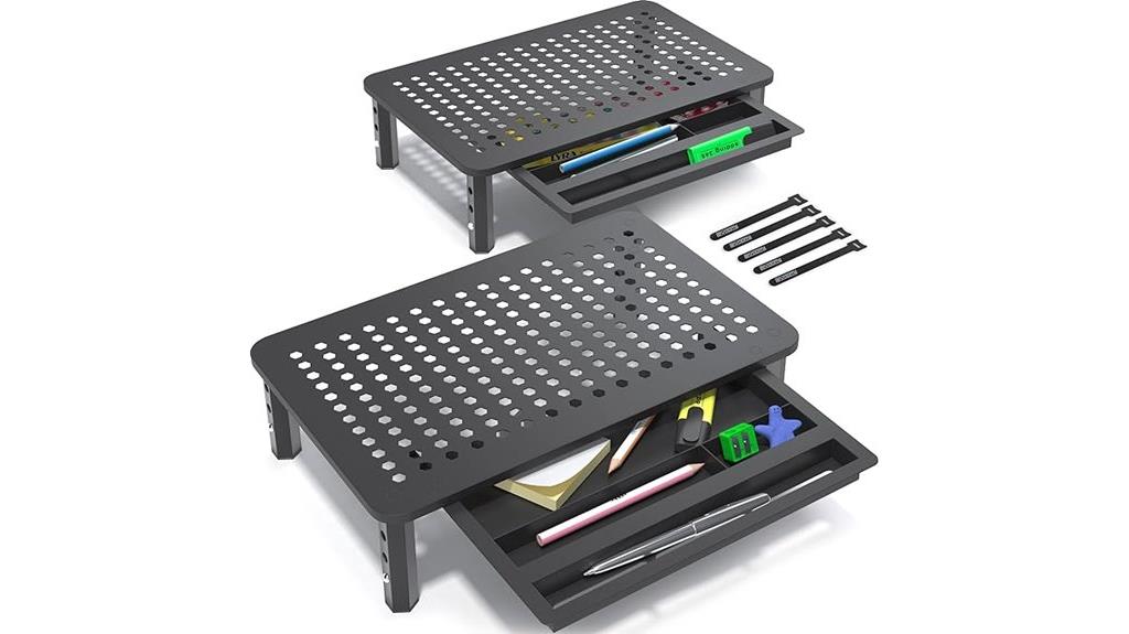 dual monitor desk stands
