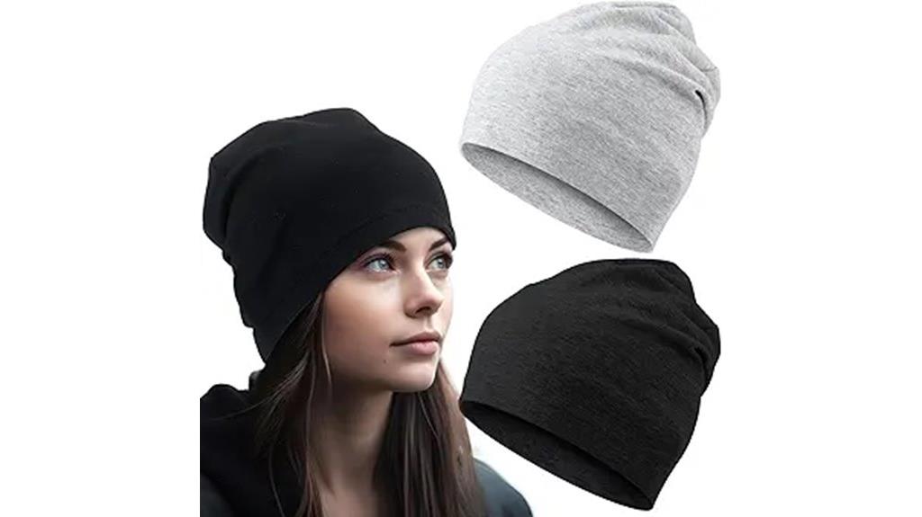 dual pack slouch beanies