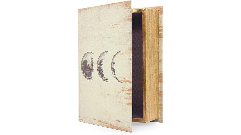 faux wood magnetic book boxes