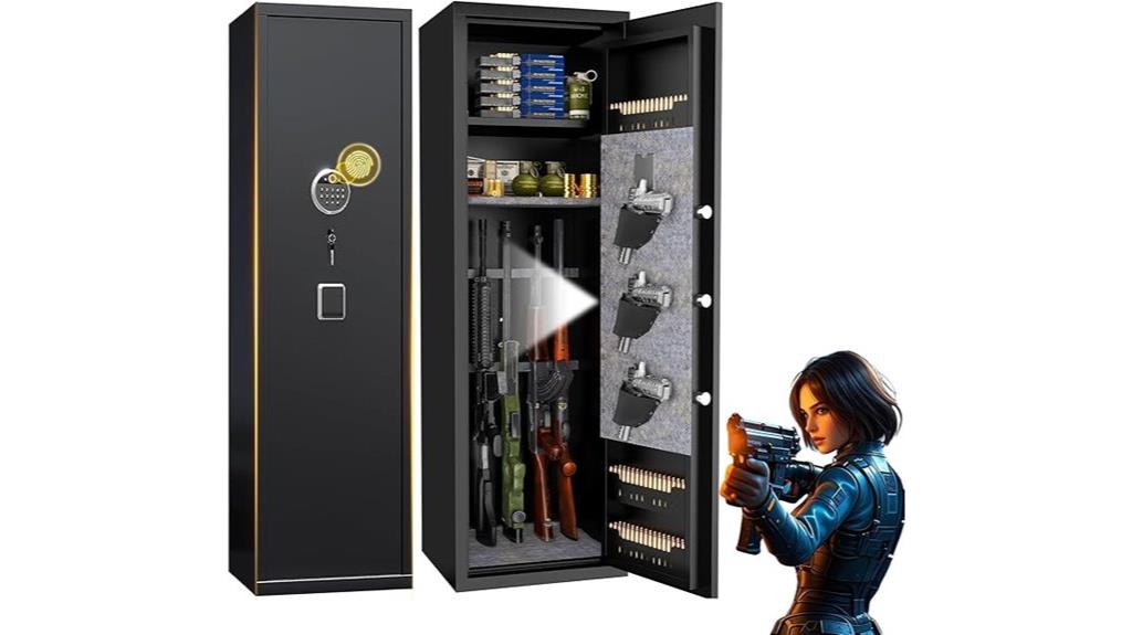 fingerprint rifle and pistol safe