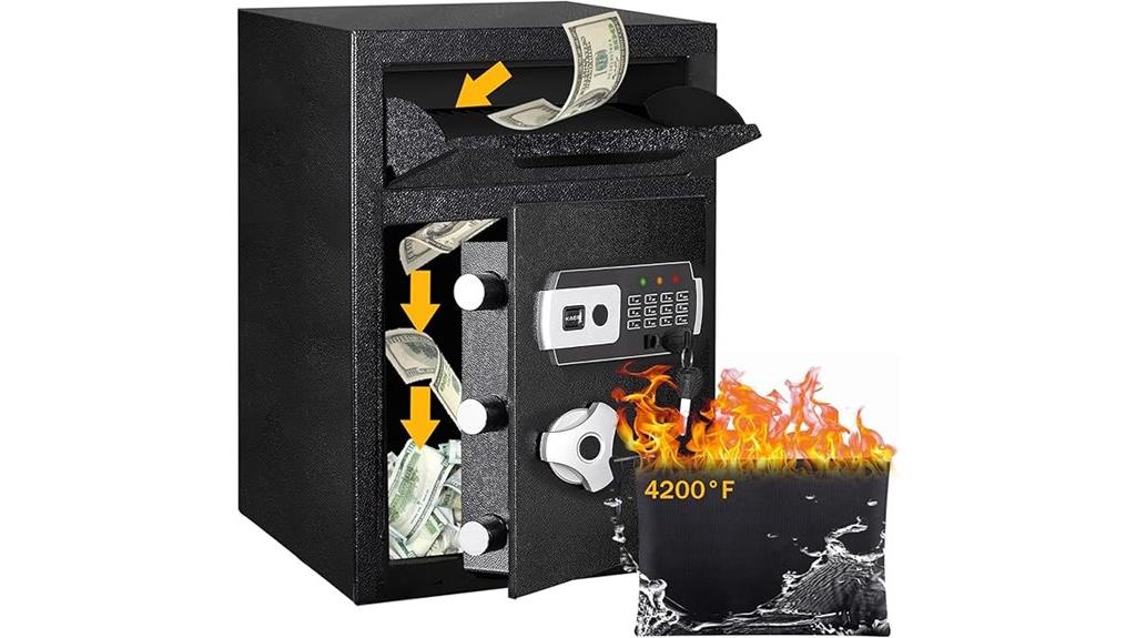fireproof digital deposit safe