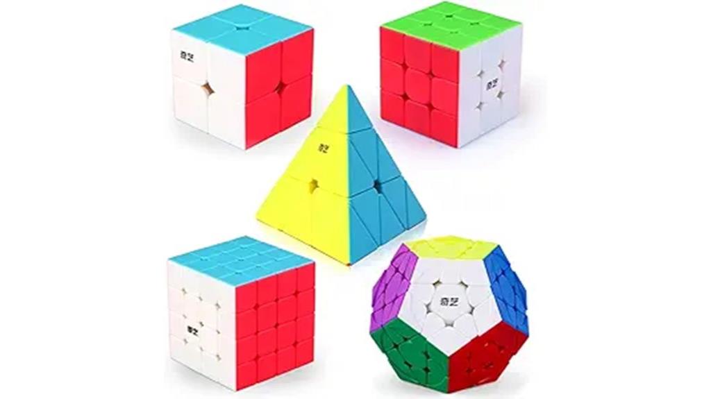five cube puzzle set