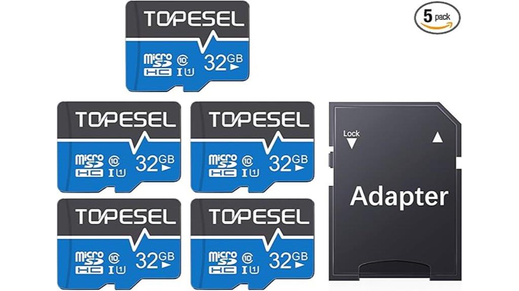 five pack 32gb sd cards