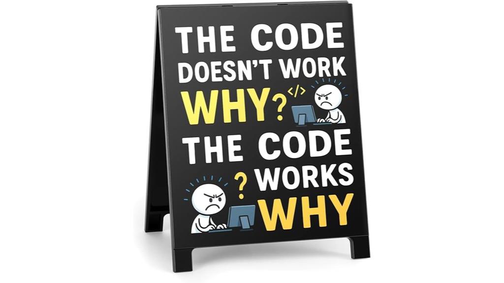 funny programmer desk sign