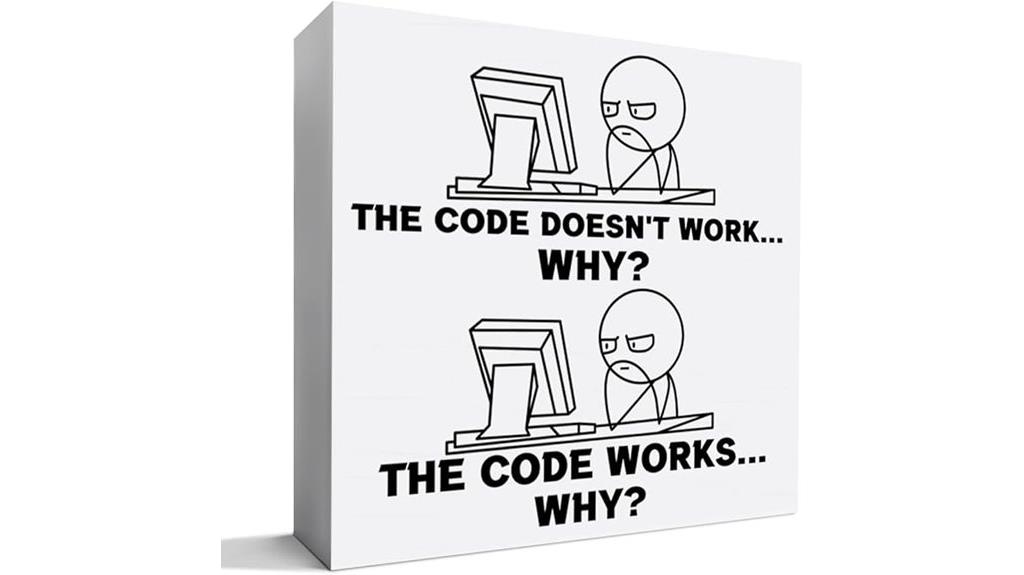 funny programmer wooden sign