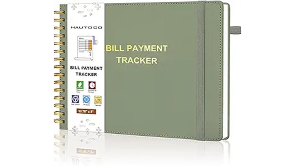 hardcover budgeting notebook