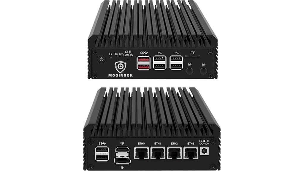 high speed fanless network router