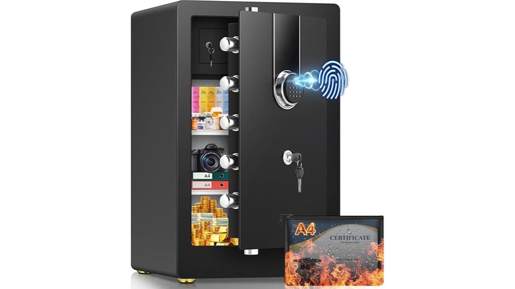 home fireproof safe capacity