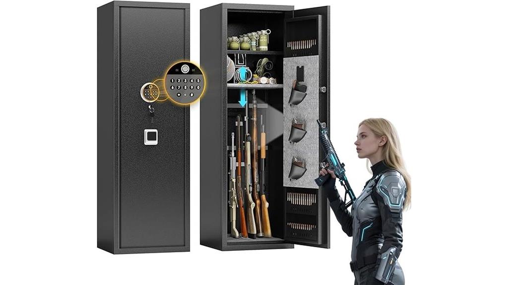large fully assembled rifle safe