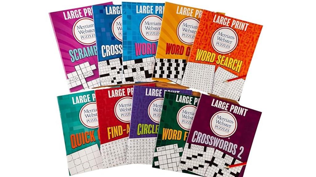 large print merriam webster puzzle collection